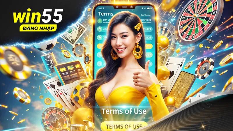 Các điểm chính trong điều khoản sử dụng tại Win55